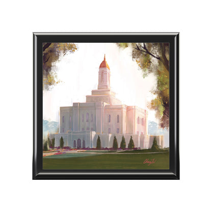 Jewelry Box featuring the Deseret Peak Temple--Golden, by Chaz Walgamott