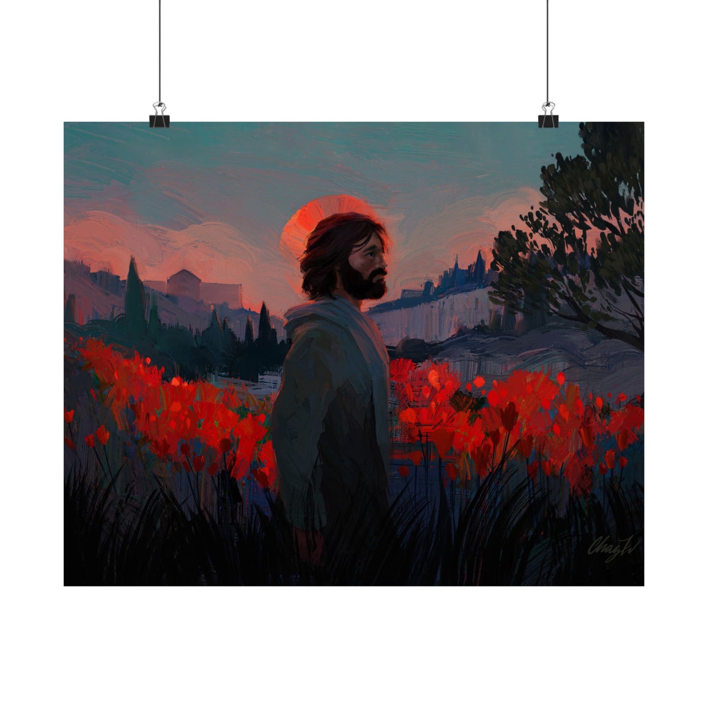Premium Matte Print, "Though as Scarlet" by Chaz Walgamott