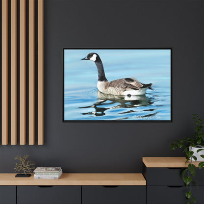 Canada Goose- Framed Matte Canvas Print