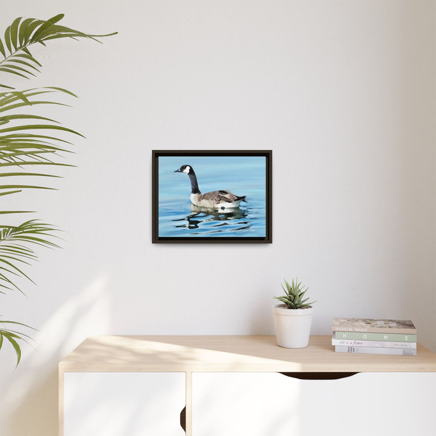 Canada Goose- Framed Matte Canvas Print