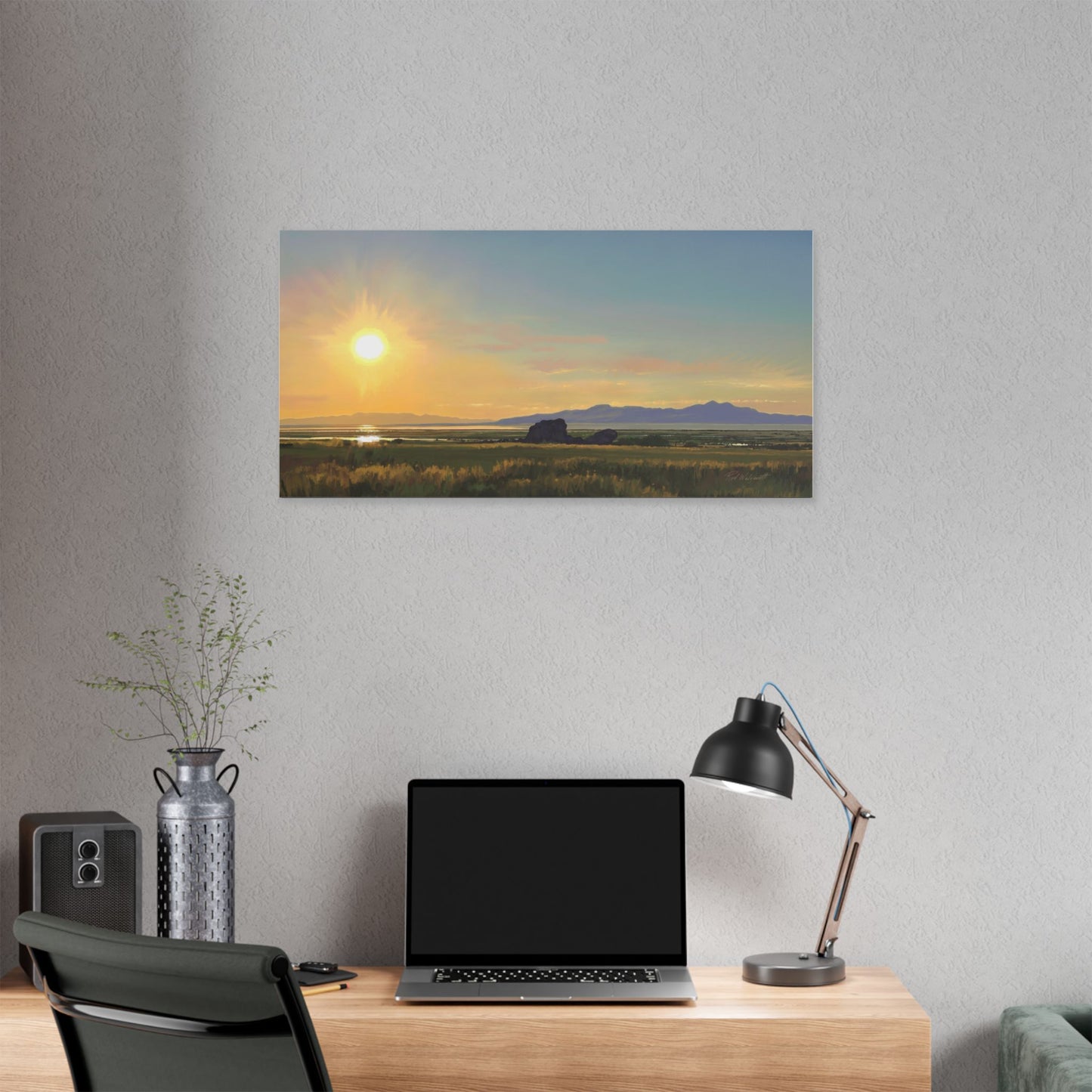 Adobe Rock Sunset, by Rod Walgamott, Gallery Wrap Canvas