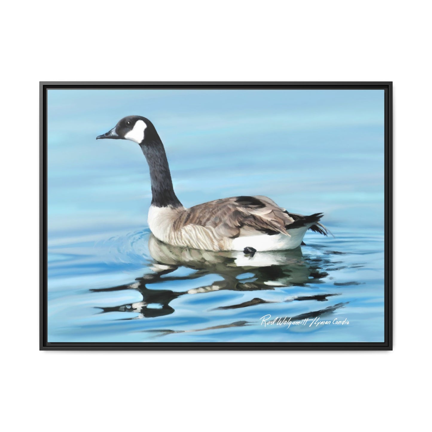 Canada Goose- Framed Matte Canvas Print