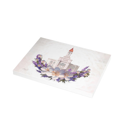 Temple Card Bundle (envelopes not included) Deseret Peak Temple-Floral Wreath