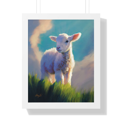 Framed Matte Print, "Without Blemish" by Chaz Walgamott
