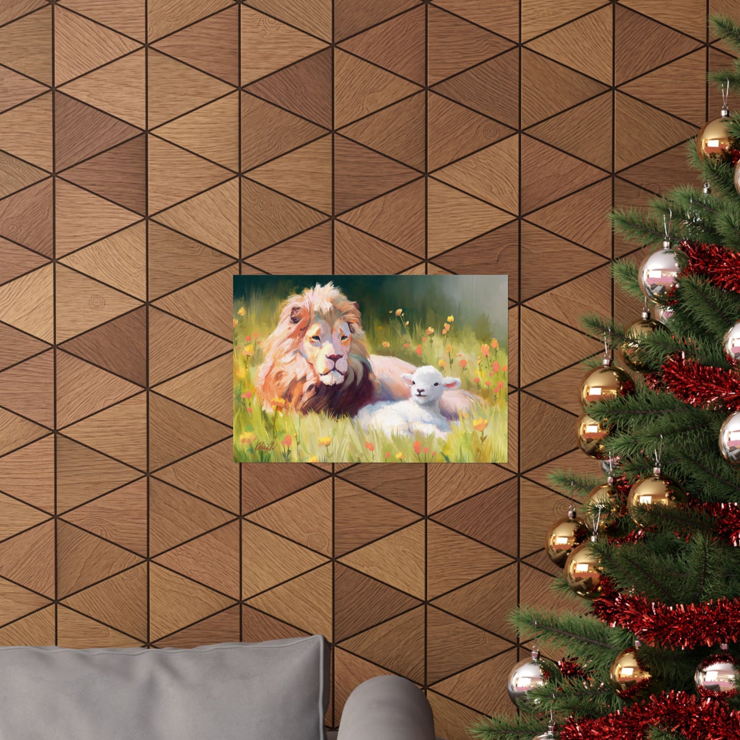 Premium Matte Print, The Lamb and the Lion, by Chaz Walgamott