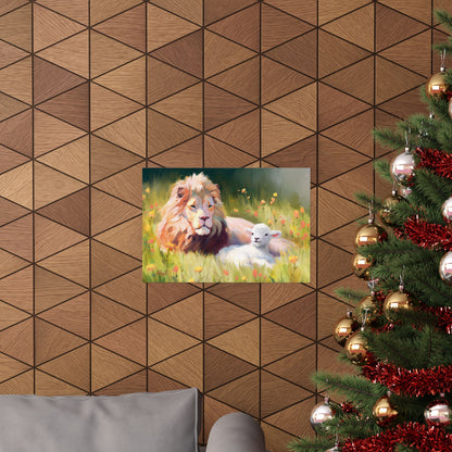 Premium Matte Print, The Lamb and the Lion, by Chaz Walgamott