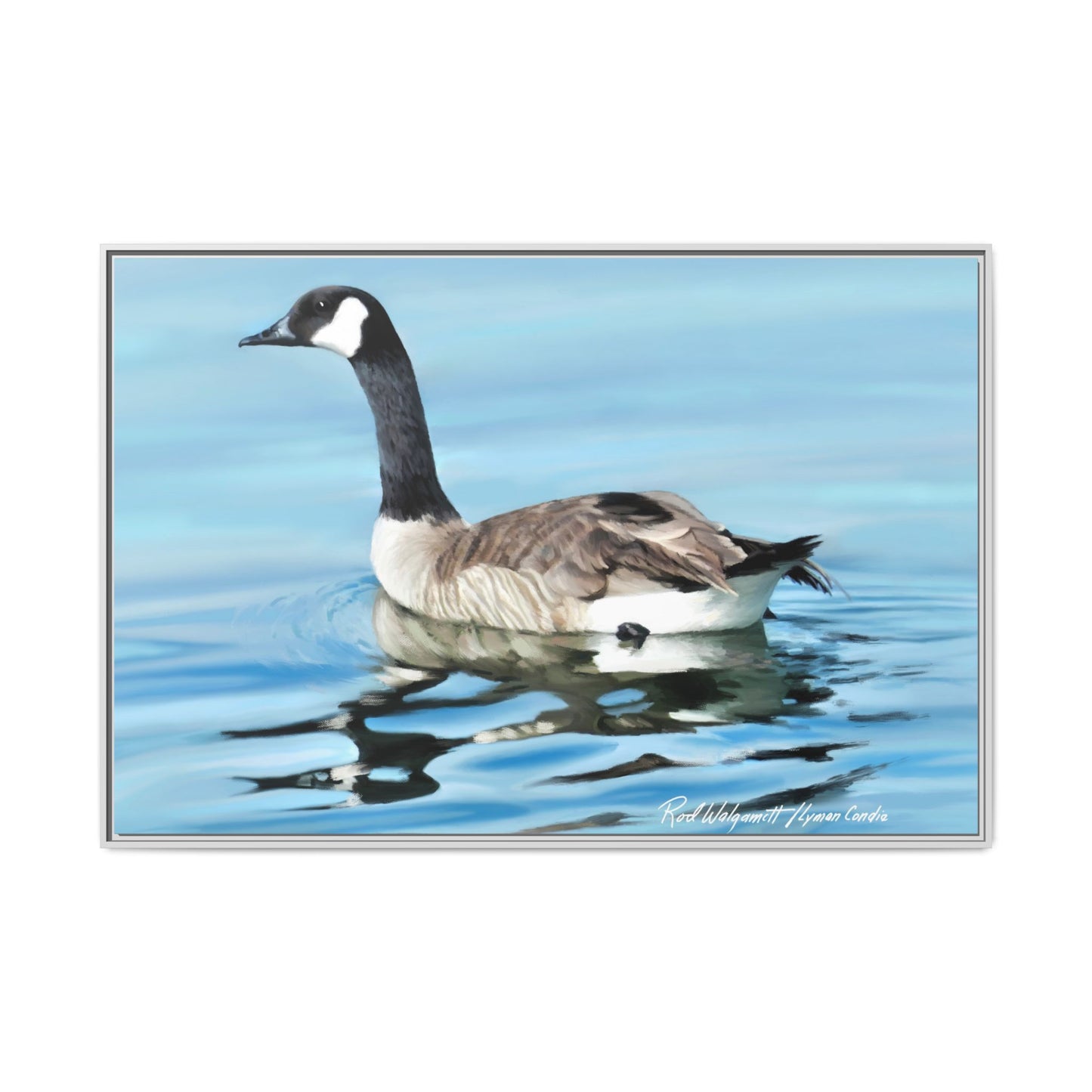 Canada Goose- Framed Matte Canvas Print