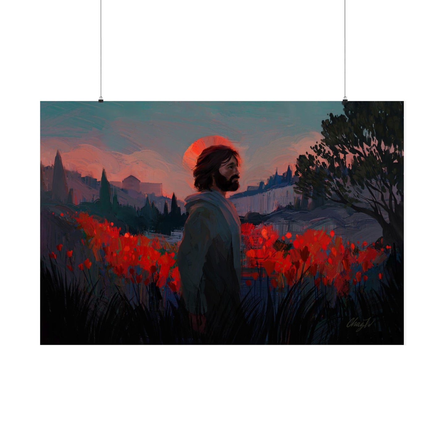 Premium Matte Print, "Though as Scarlet" by Chaz Walgamott