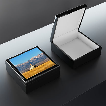 Jewelry Box featuring the Deseret Peak Temple and Deseret Peak, by Rod Walgamott