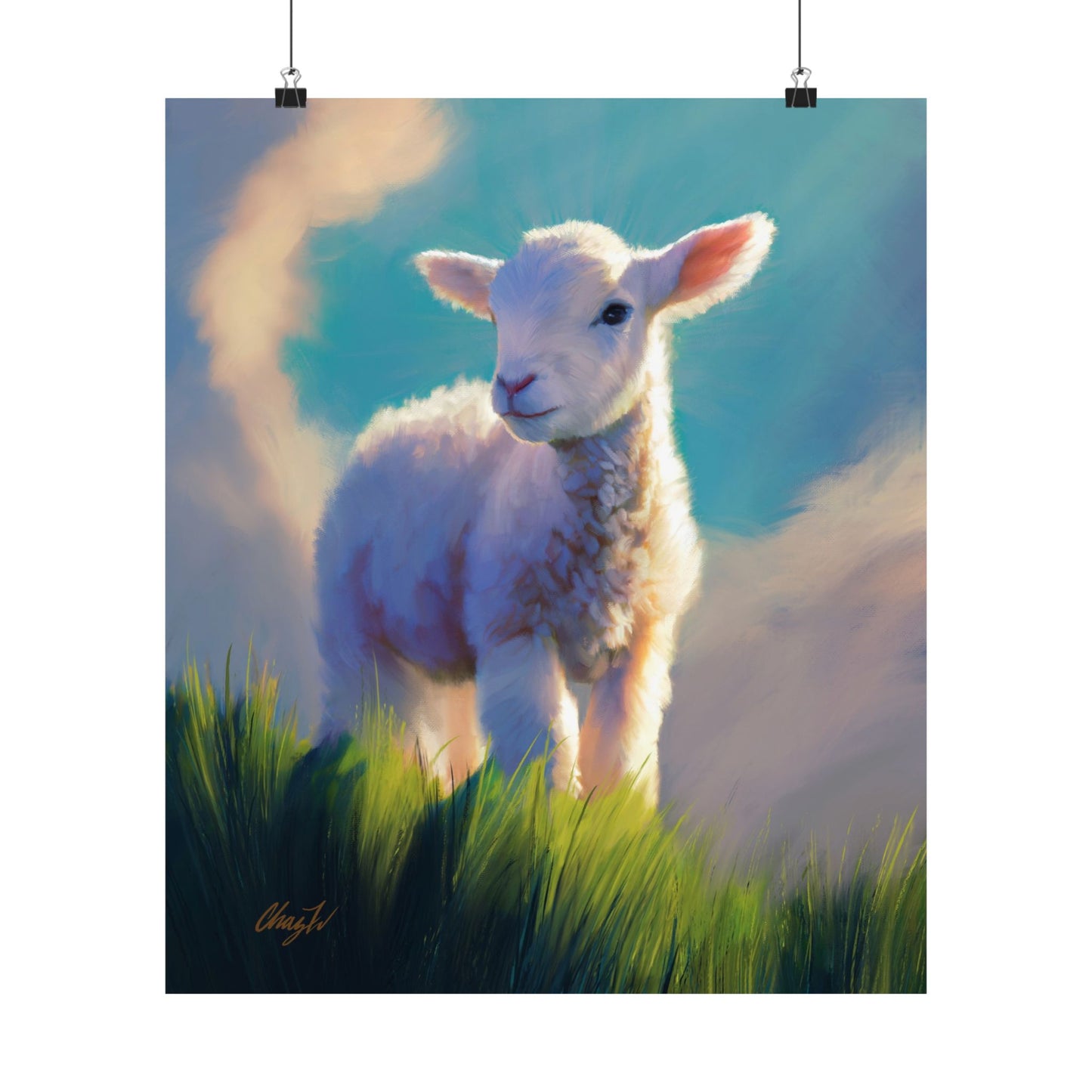 Premium Matte Print, "Without Blemish", by Chaz Walgamott