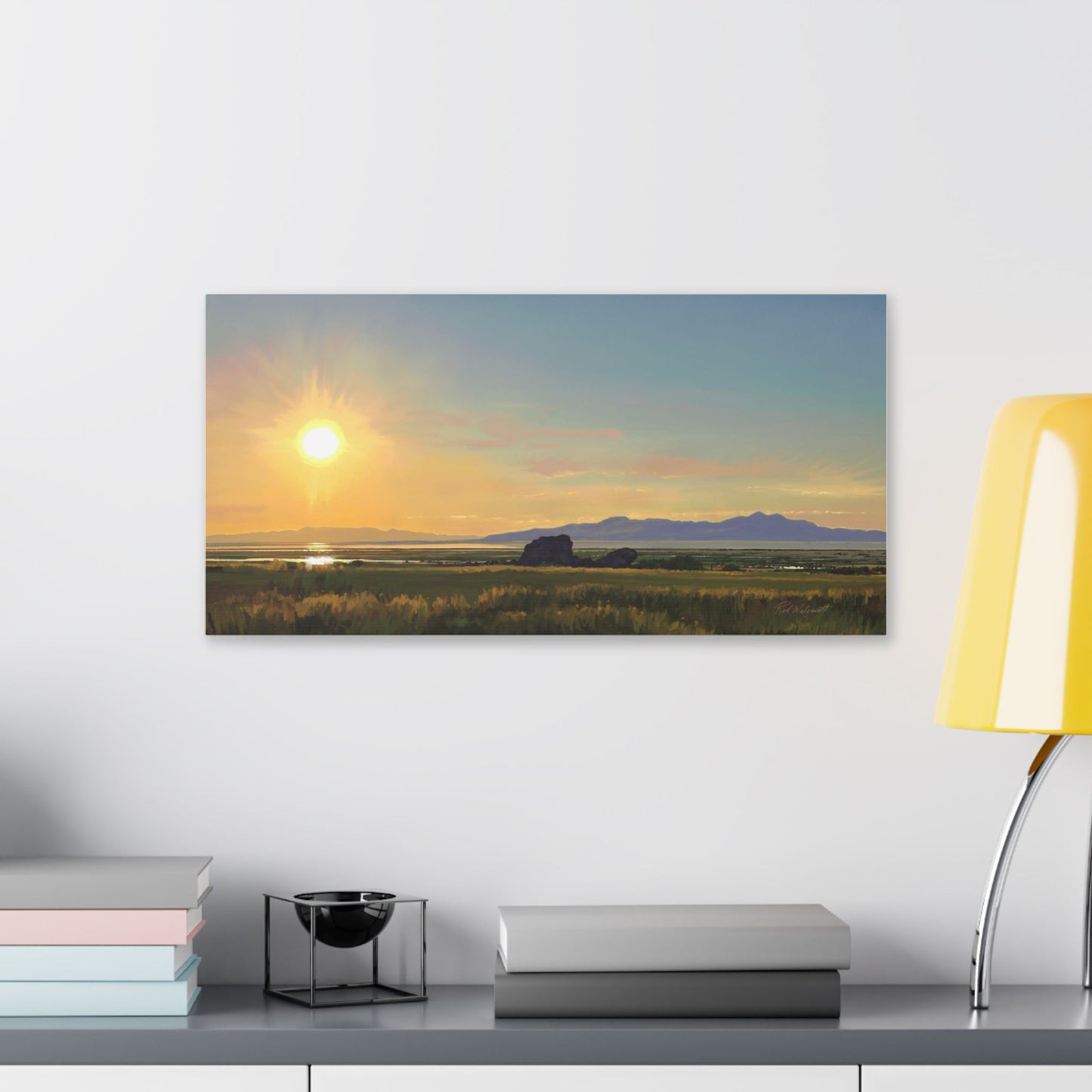 Adobe Rock Sunset, by Rod Walgamott, Gallery Wrap Canvas