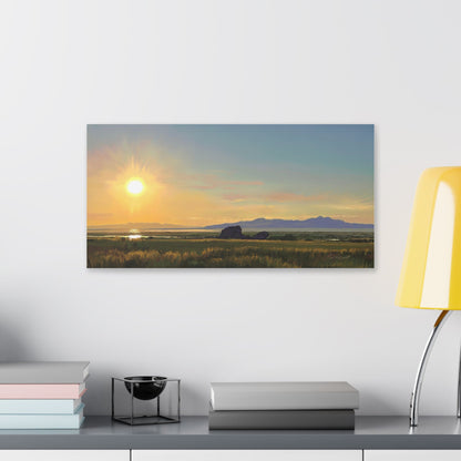 Adobe Rock Sunset, by Rod Walgamott, Gallery Wrap Canvas