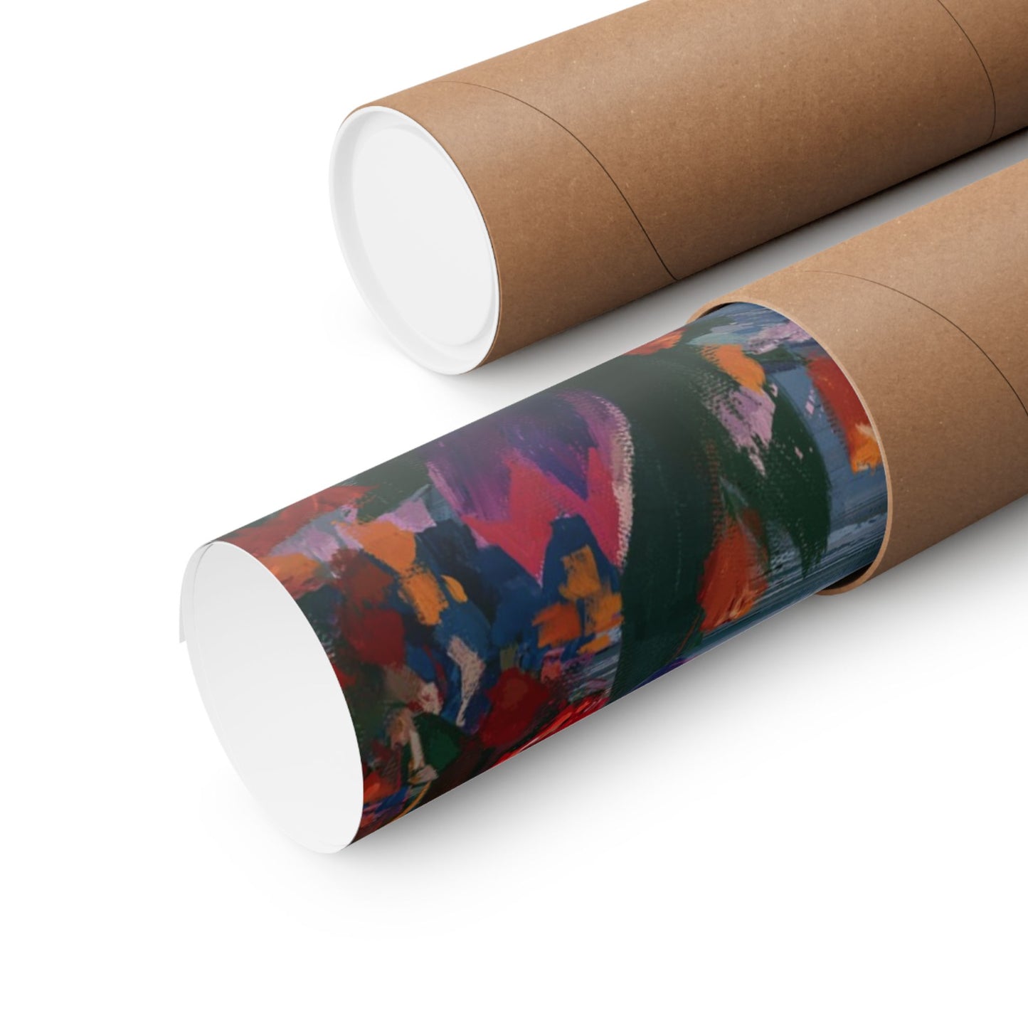 Premium Matte Paper Print, Deseret Peak Temple--Spring Flowers, by Chaz Walgamott