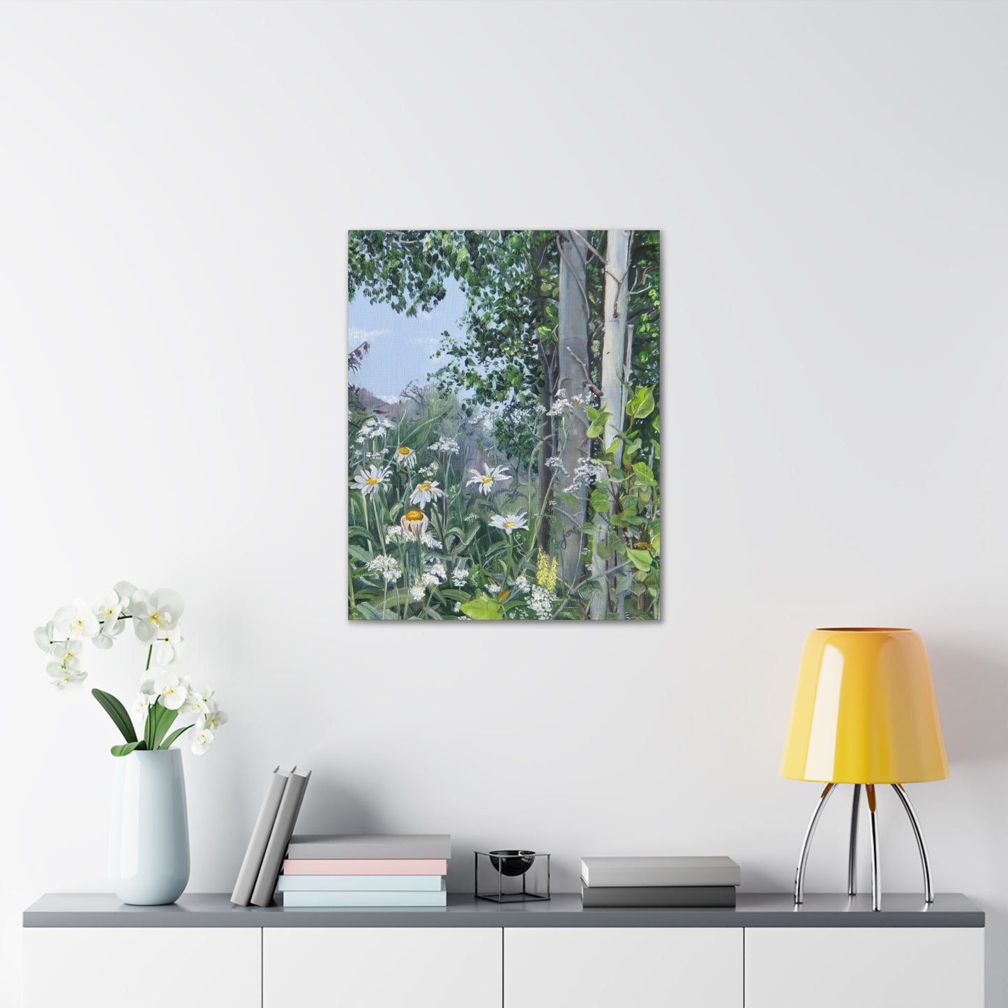 Quakies and Daisies by Jane Autry, Canvas Gallery Wrap