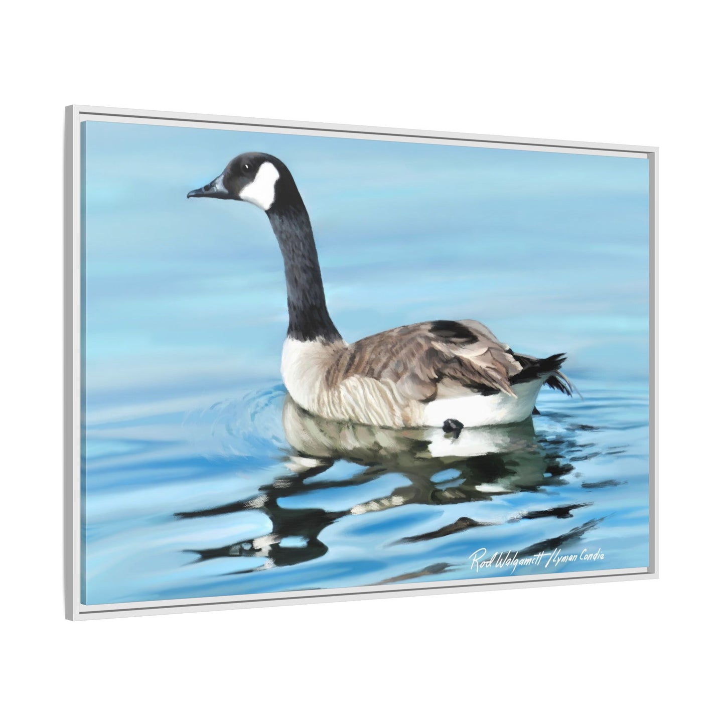 Canada Goose- Framed Matte Canvas Print