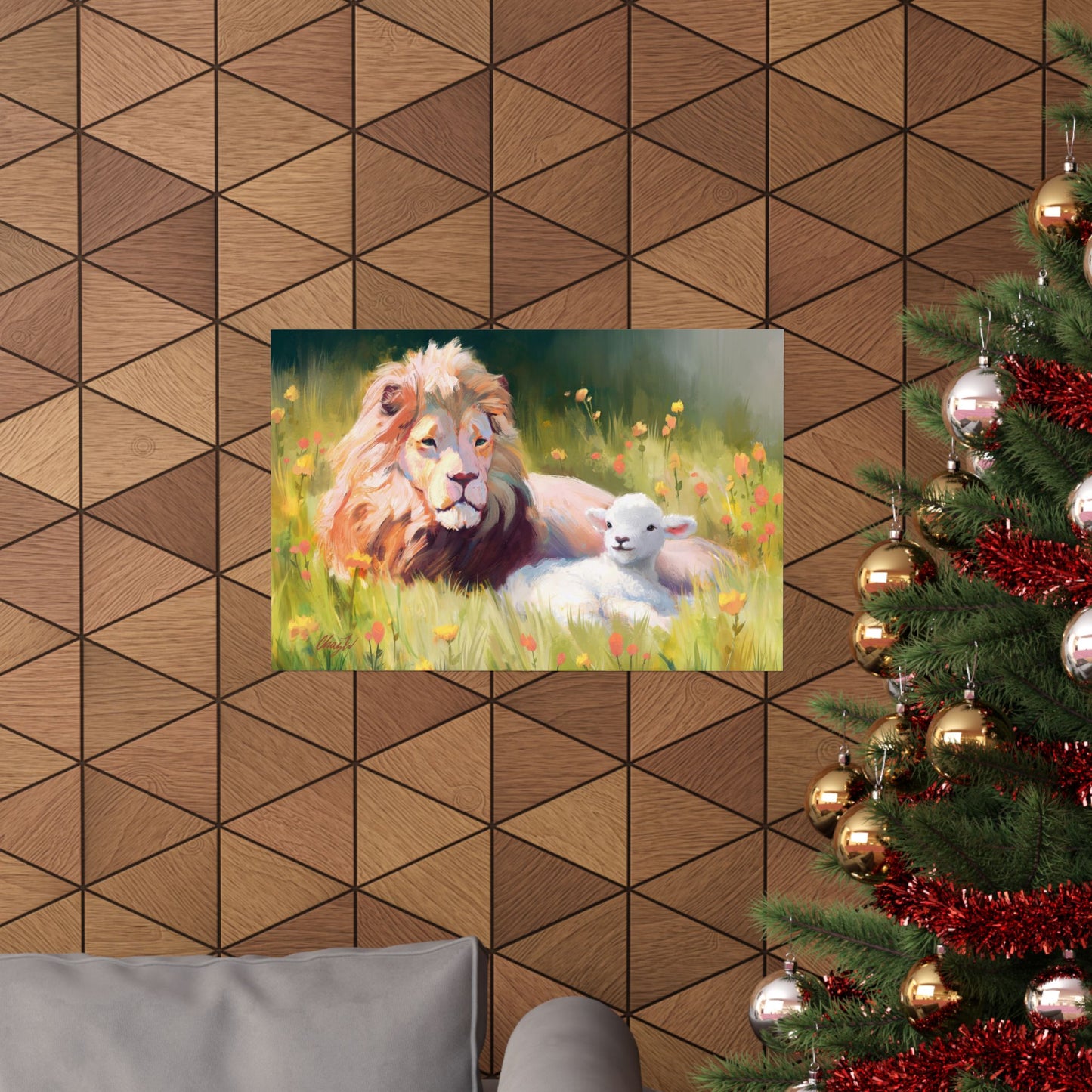 Premium Matte Print, The Lamb and the Lion, by Chaz Walgamott