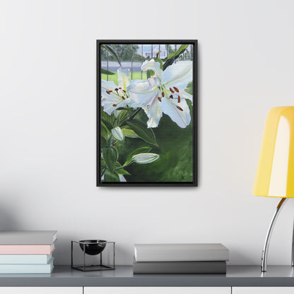 "Luscious Lilies" by Jane Autry-Framed canvas Wrap