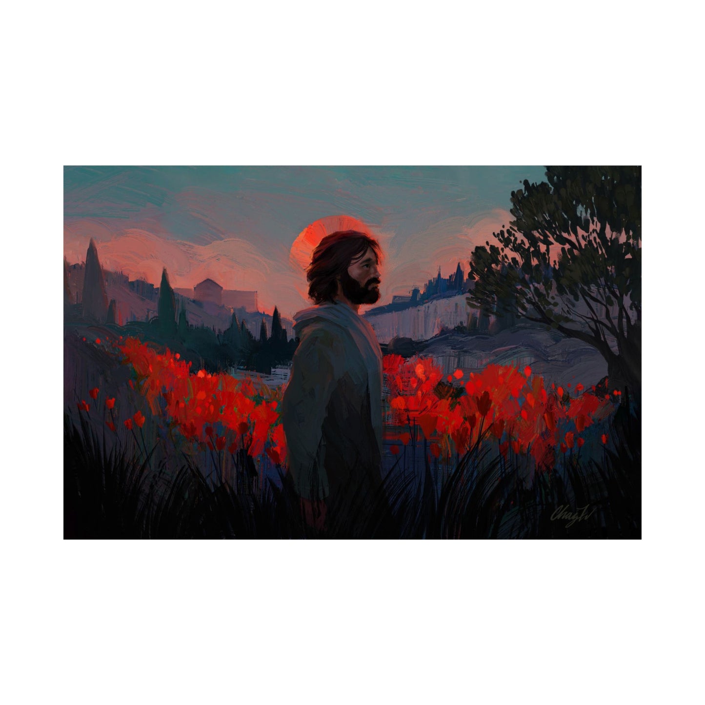 Premium Matte Print, "Though as Scarlet" by Chaz Walgamott