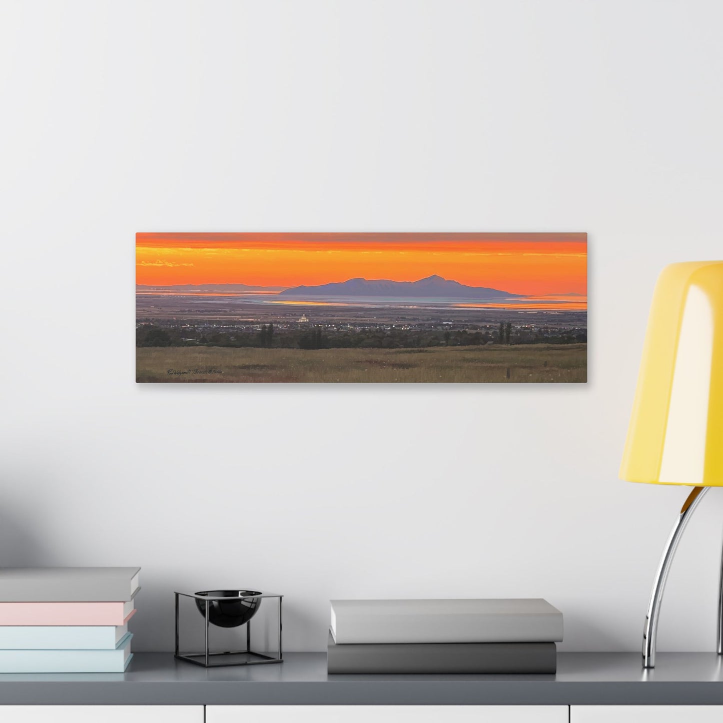 Classic Stretched Canvas, Stansbury Island Sunset, by Rod Walgamott