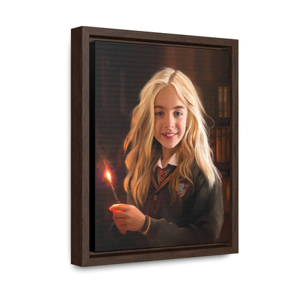 Framed canvas Wrap, Willa Mae Walgamott at Hogwarts, by Chaz Walgamott