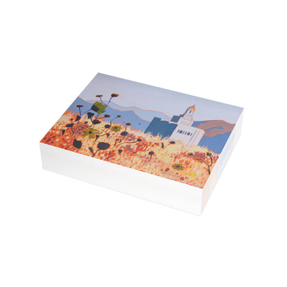 Temple Card Bundle (envelopes not included) Deseret Peak Temple by Shellece Durfee