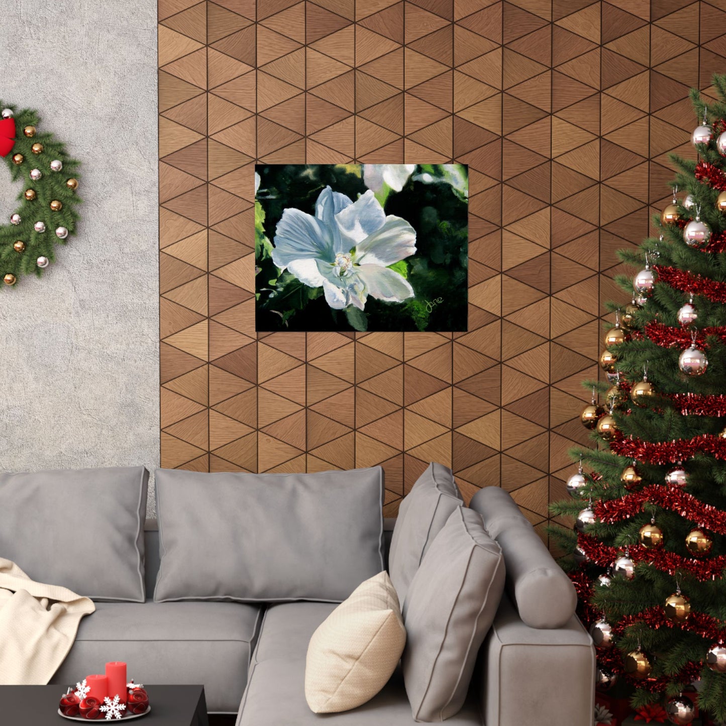 White Rose of Sharon, by Jane Autry--Premium Matte Print