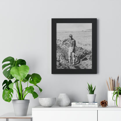 Framed Matte Paper Print - Clyde Hogan's 1.5 mile trench by Rod Walgamott