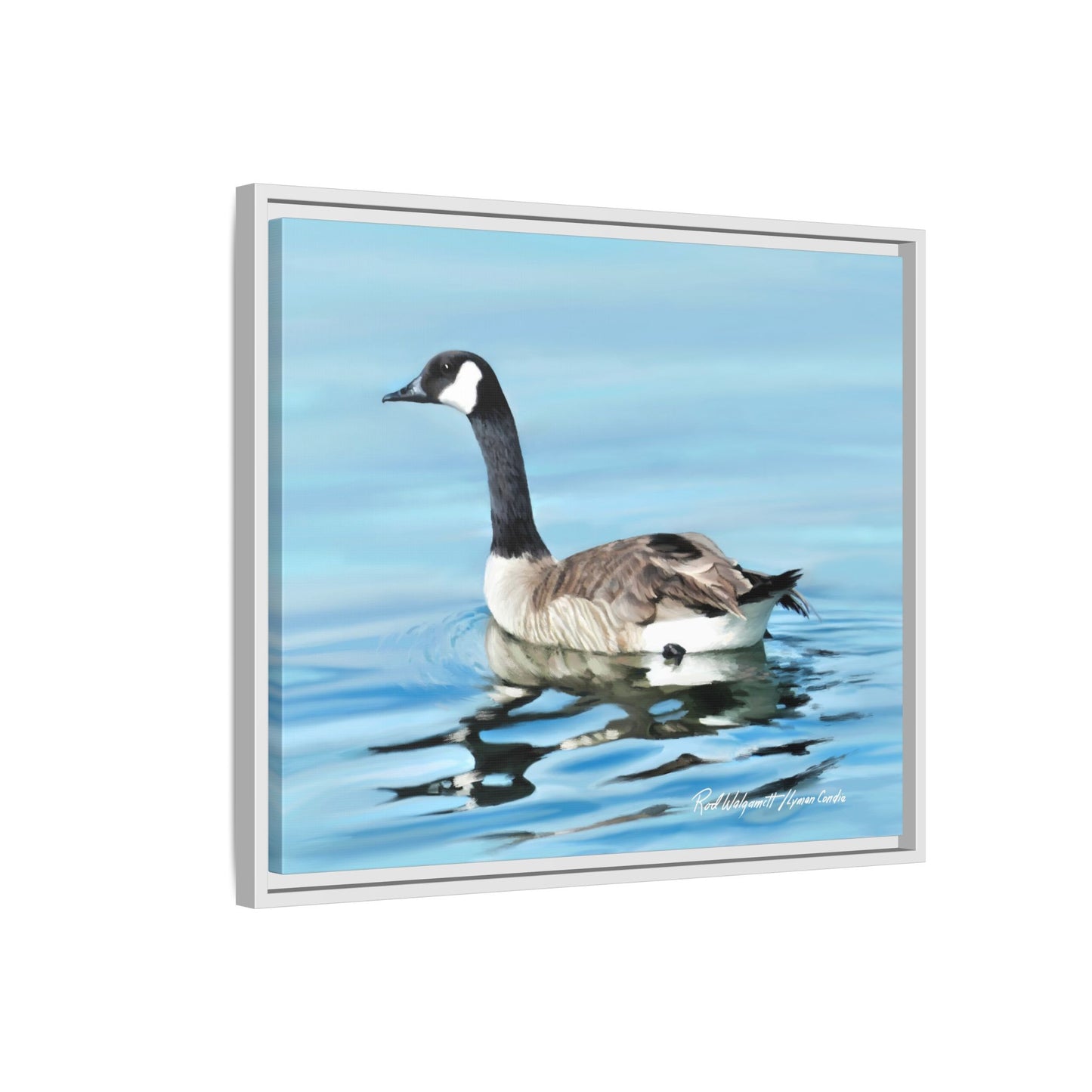 Canada Goose- Framed Matte Canvas Print