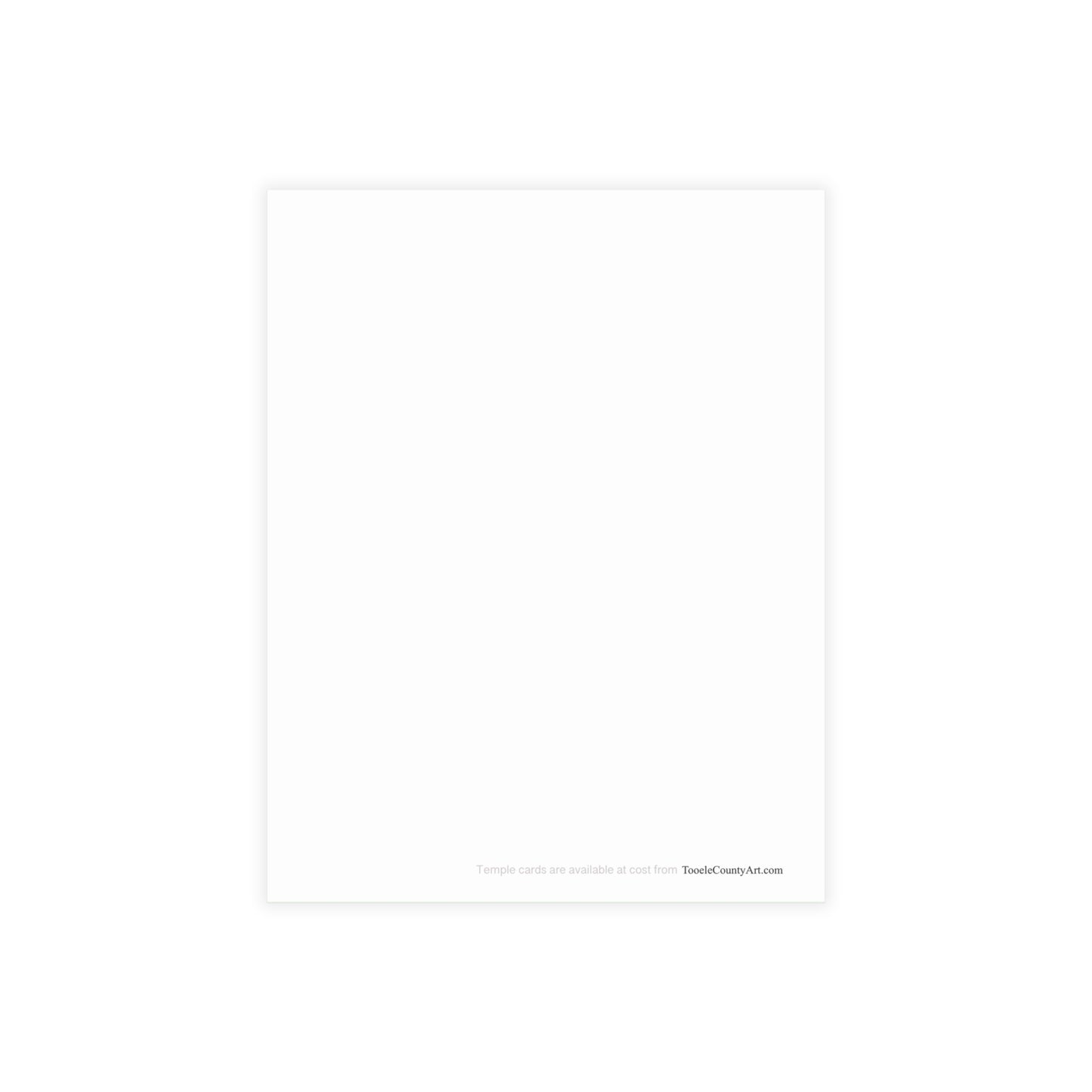 Temple Card Bundle (envelopes not included) Deseret Peak Temple-Spring Flowers