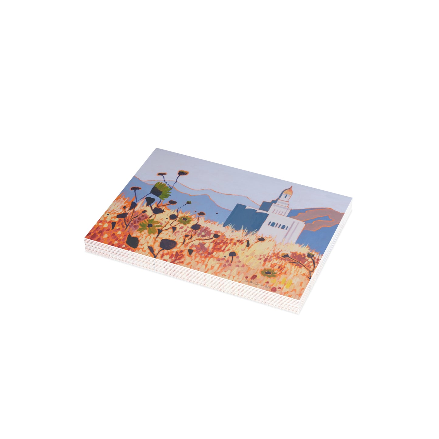 Temple Card Bundle (envelopes not included) Deseret Peak Temple by Shellece Durfee