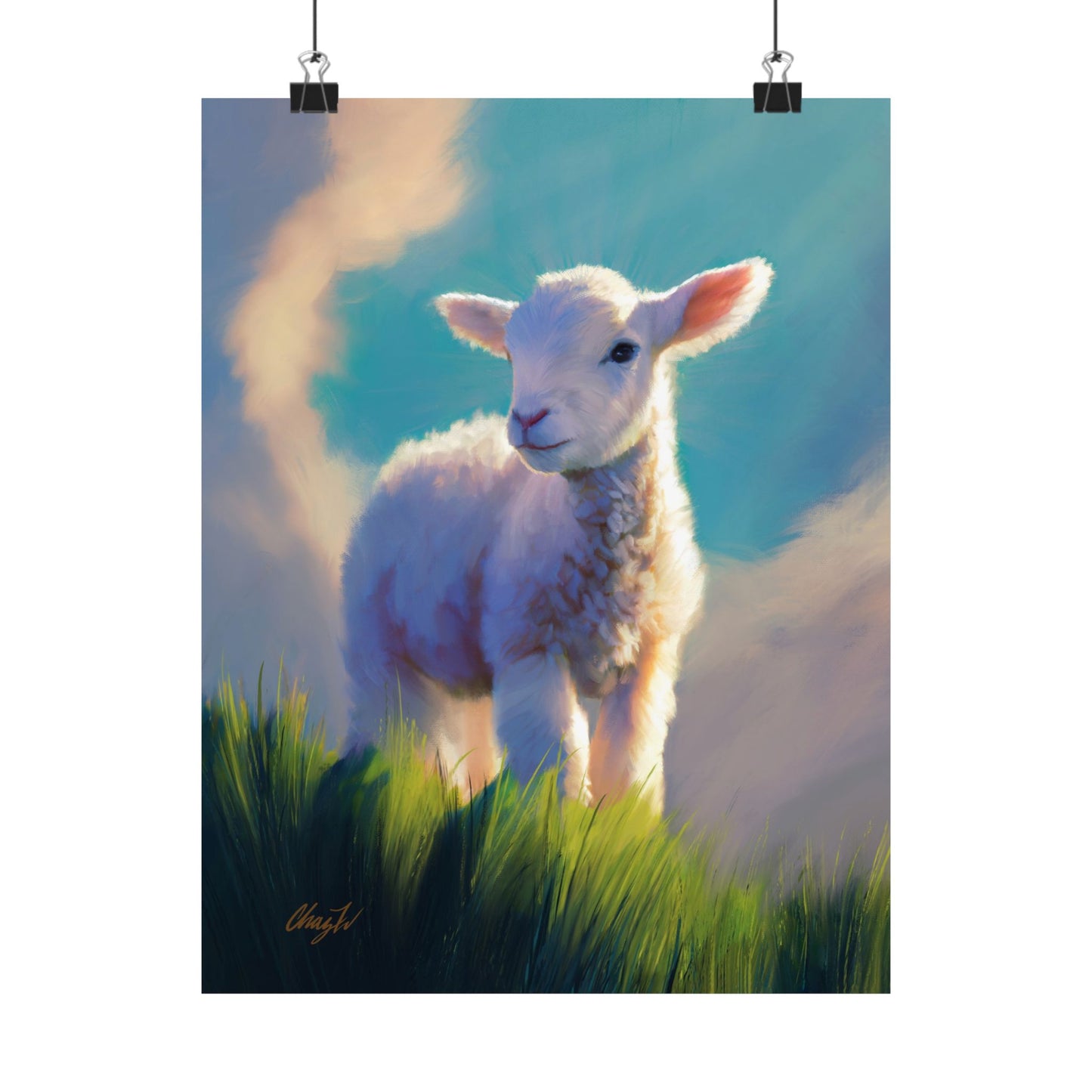 Premium Matte Print, "Without Blemish", by Chaz Walgamott