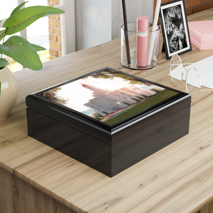 Jewelry Box featuring the Deseret Peak Temple--Golden, by Chaz Walgamott