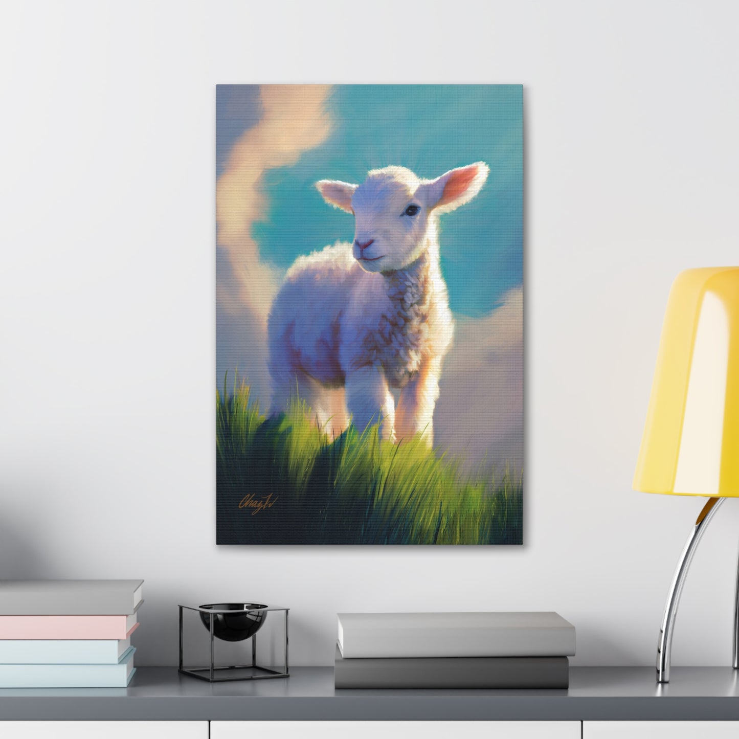 Canvas Gallery Wrap, "Without Blemish" by Chaz Walgamott
