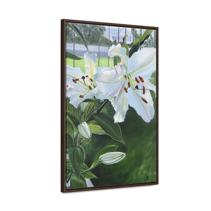 "Luscious Lilies" by Jane Autry-Framed canvas Wrap