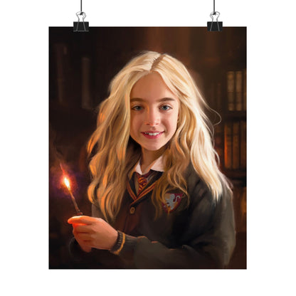 Premium Matte Print, "Willa Mae Walgamott at Hogwarts, by Chaz Walgamott