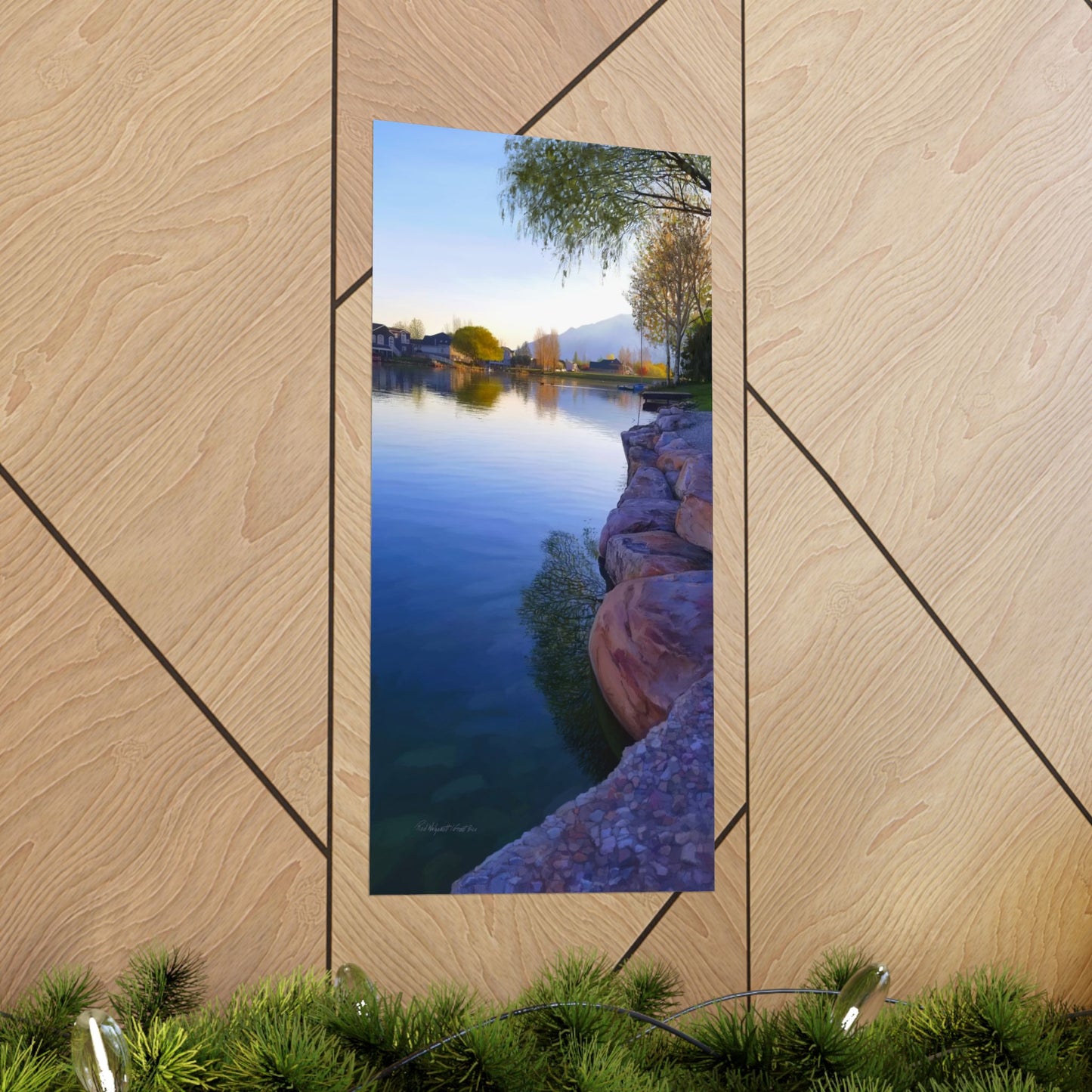 Premium Matte Print, Stansbury Lake Looking North from Grant's Place, by Rod Walgamott