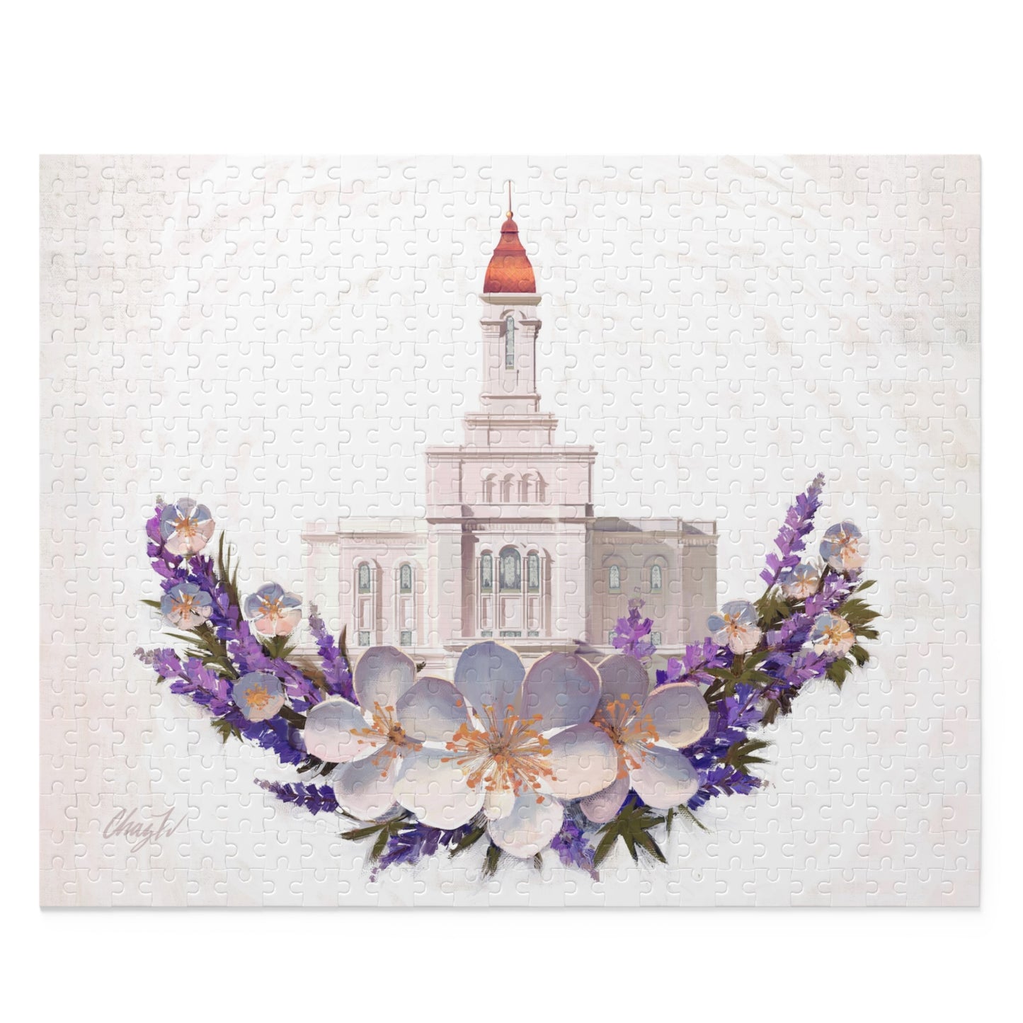 Puzzle, Deseret Peak Temple--Floral Wreath