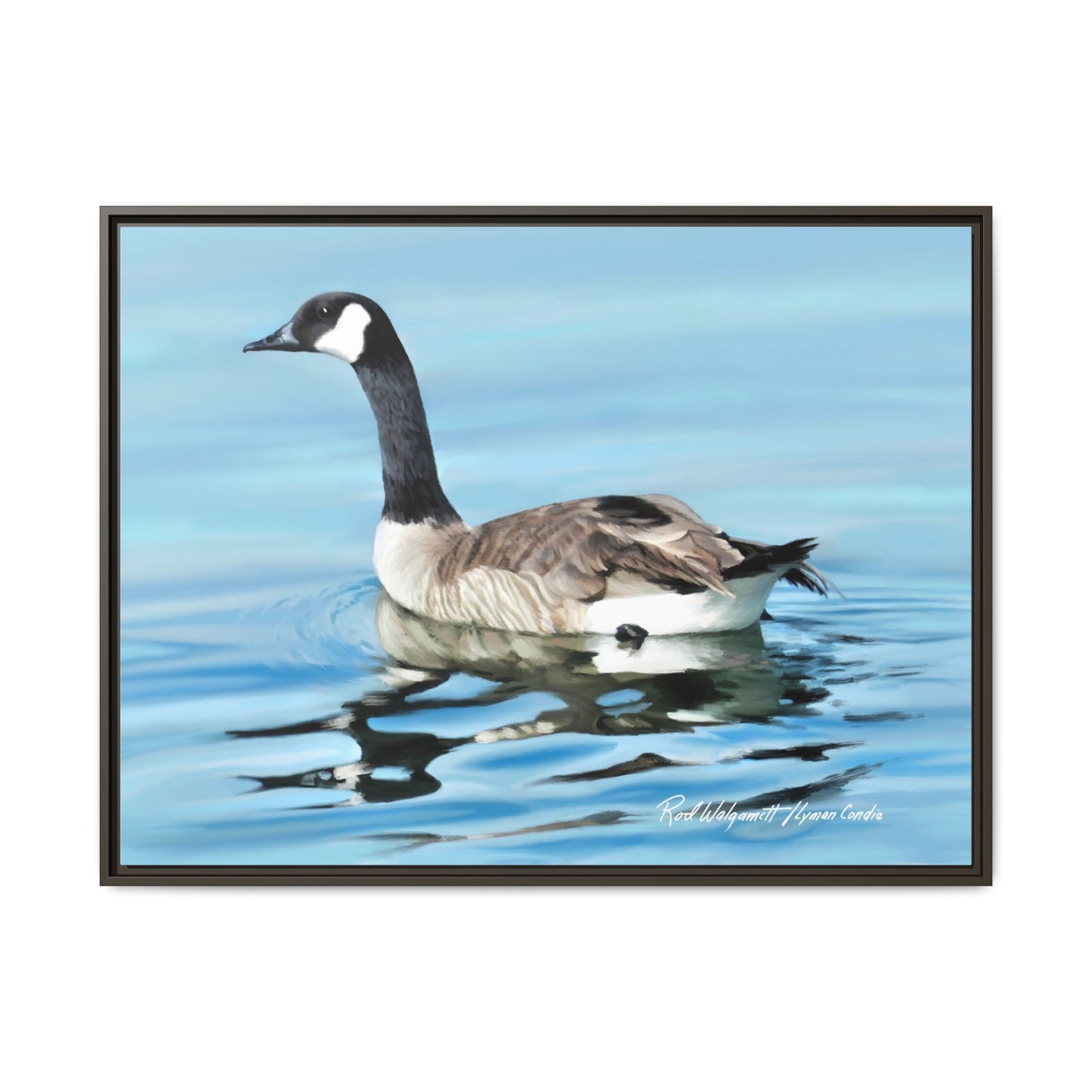 Canada Goose- Framed Matte Canvas Print
