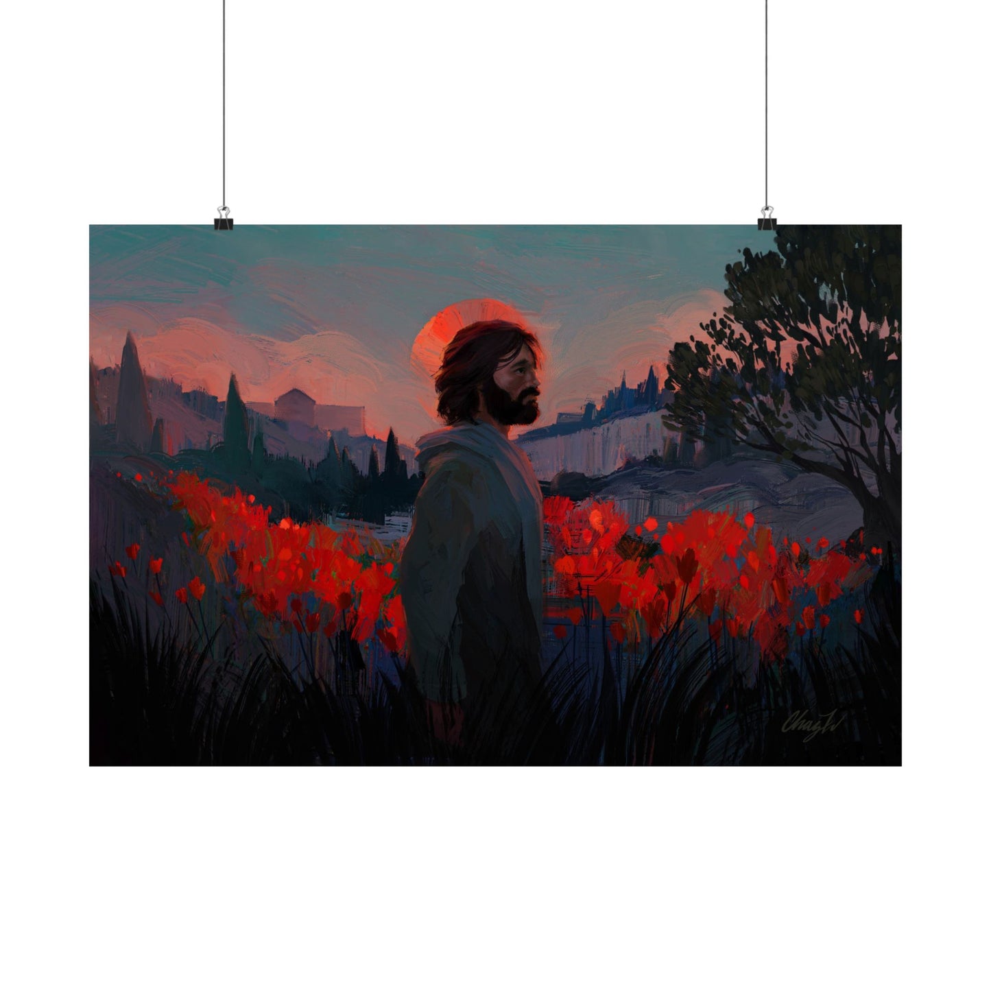 Premium Matte Print, "Though as Scarlet" by Chaz Walgamott