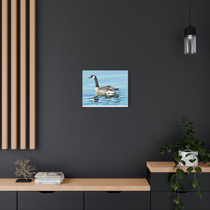 Canvas Gallery Wrap, Canada Goose on Stansbury Lake , by  Rod Walgamott