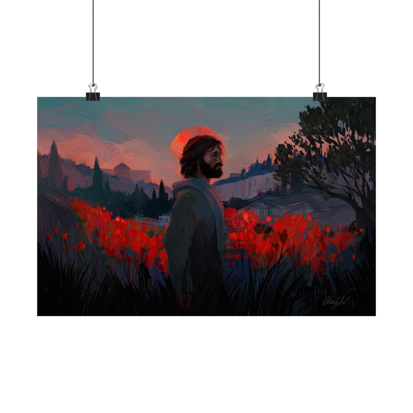 Premium Matte Print, "Though as Scarlet" by Chaz Walgamott