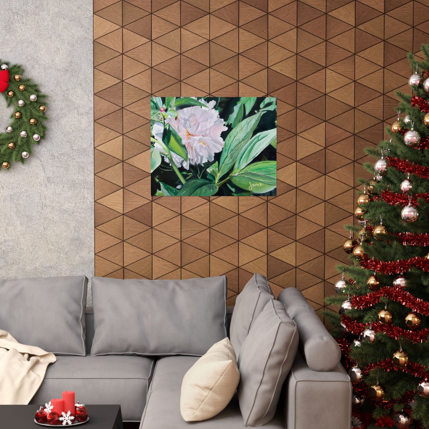 Shy Peone, by Jane Autry--Premium Matte Print