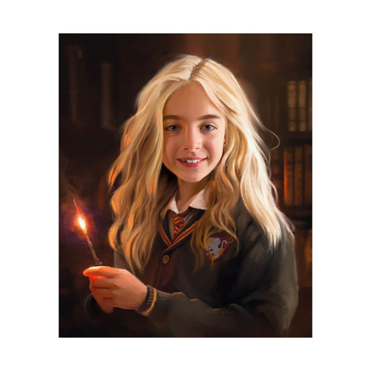 Premium Matte Print, "Willa Mae Walgamott at Hogwarts, by Chaz Walgamott