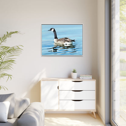 Canada Goose- Framed Matte Canvas Print