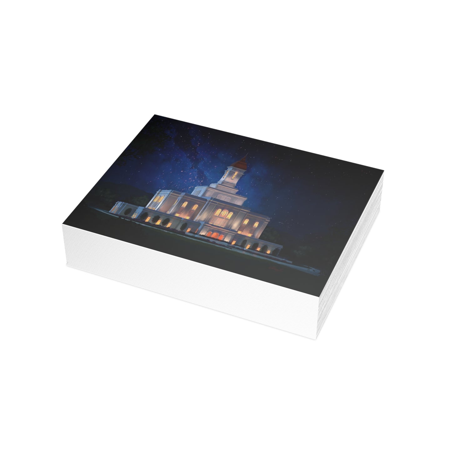 Temple Card Bundle (envelopes not included) Deseret Peak Temple-Night Sky