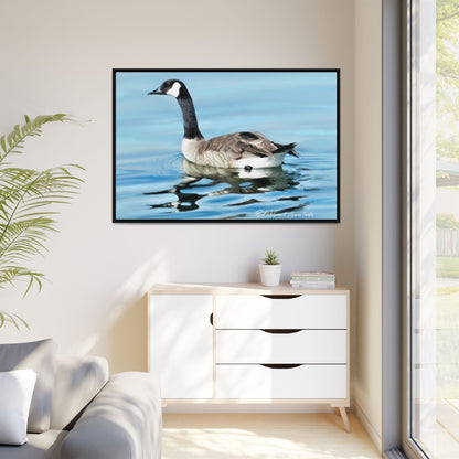 Canada Goose- Framed Matte Canvas Print