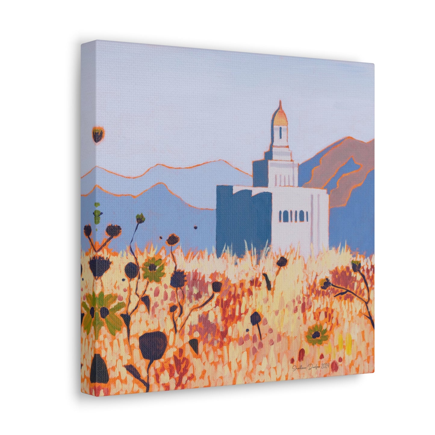 Canvas Gallery Wrap--Deseret Peak Temple, by Shellece Durfee