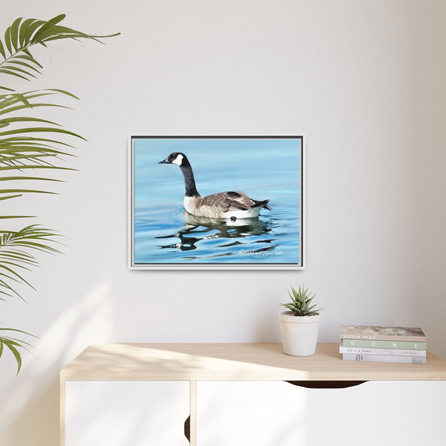 Canada Goose- Framed Matte Canvas Print