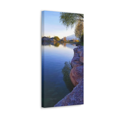 Canvas Gallery Wrap, Stansbury Lake Looking North from Grant's Place, by Chaz Walgamott