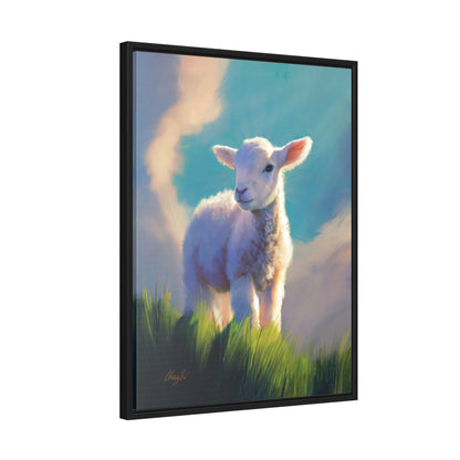 Framed canvas Wrap, Without Blemish, by Chaz Walgamott